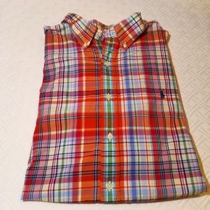 Ralph Lauren Short-Sleeve Plaid Button Down